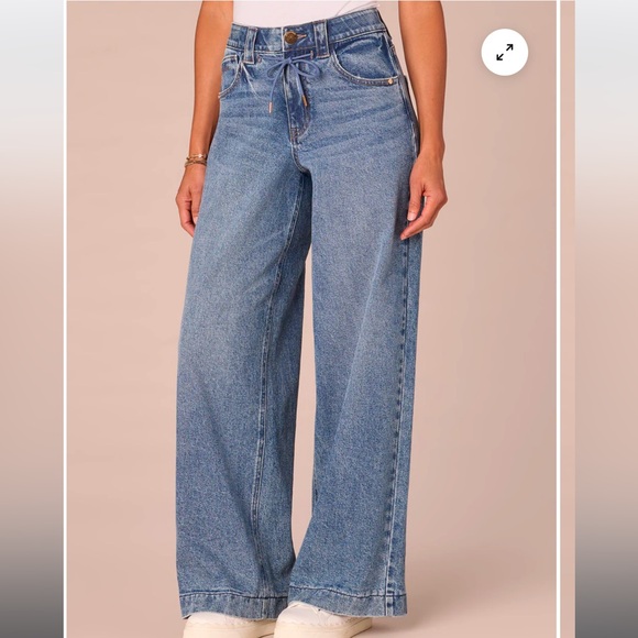 Democracy Denim - Democracy Drawstring Wide-Leg Jeans